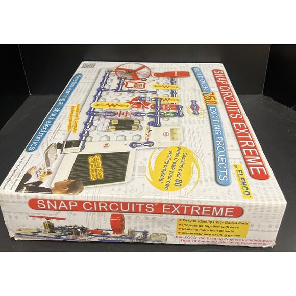 Snap Circuits Extreme SC-750 750 Computer Interface Projects STEM 99% Complete - Picture 12 of 15